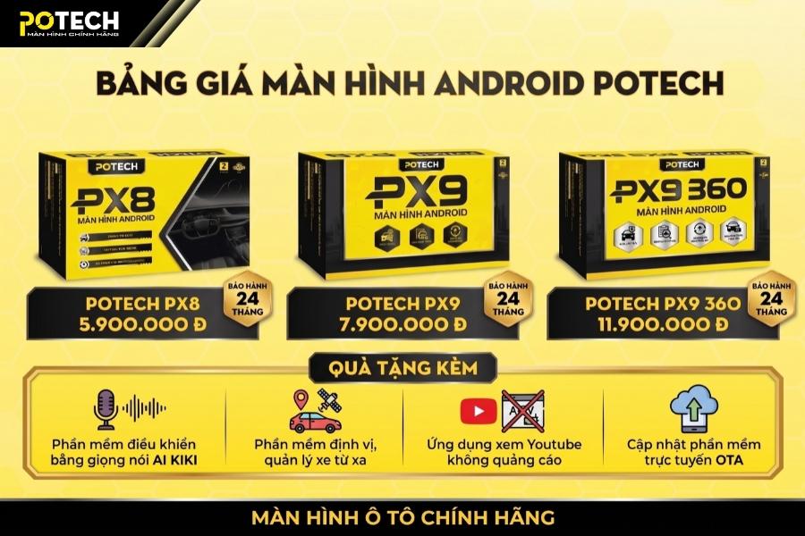 Bảng giá Màn hình Android ô tô mới nhất 6/2026